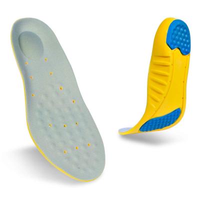 China PU Foam + Velvet Fabric YXL11004 Integral Orthotic Inserts With Arch Support Insoles For Plantar Fasciitis Running Flat Feet Heel Teeth for sale