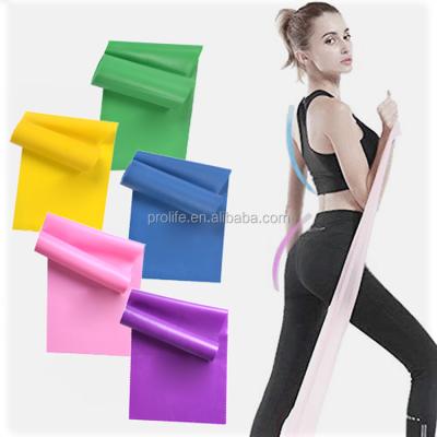 China Sports + YXL30012 Daily Life Factory Direct Workout Resistance Bands Colorful Yoga Stretch Band Belt for sale