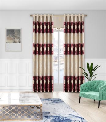 China Blackout Hot Sale Luxury 100 Polyester Curtain Fabric For Home Turkey Curtain Fabrics for sale