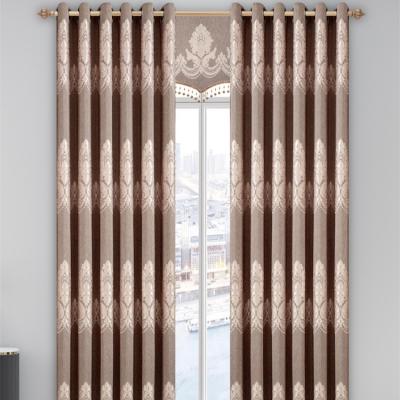 China Hot Selling Blackout Porcelain Curtain Fabric Brown Fabric Textile Raw Material For Curtain for sale