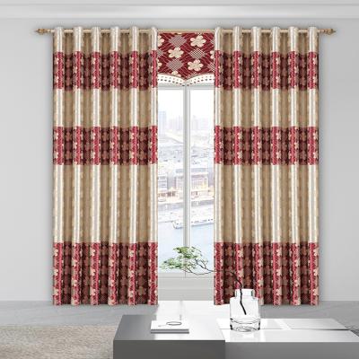 China Luxury Blackout Cation Jacquard Fabric For Curtains Window for sale