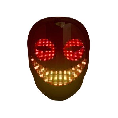 China Halloween/Masquerade/Party/Concer Halloween Smart Phone Controlled Scary Shining Face Change Mask Face Change Led Praise Party Mask Christmas Gift for sale