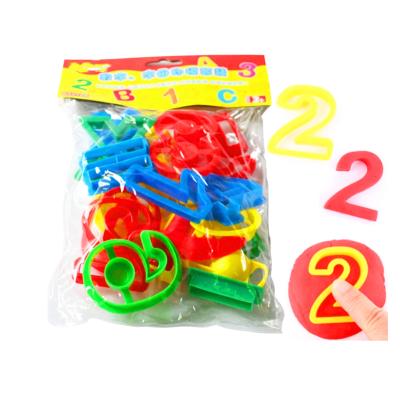 China Factory Outlet Kids Toys Best Digital Plasticine Mold Food Grade Ceramic Cookie Mold Clay Flower Molds for sale