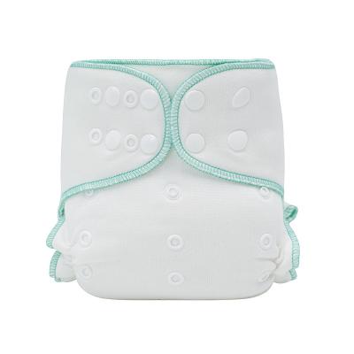 China Hot Sale Baby FuAn Washable Bamboo Cotton AI2 One Size Printed Baby Cloth Adjustable Diaper With 2pcs Diapers Insert for sale