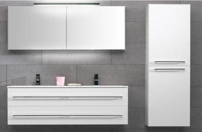 China MDF Bathroom Vanity,luxury modern high glossy lacquer cabinet,Double sink bathroom cabinet for sale