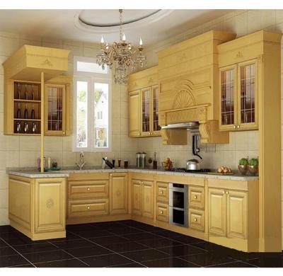 China Maple kitchen design philippines，Country style solid wood kitchen furniture，wine rack from China for sale