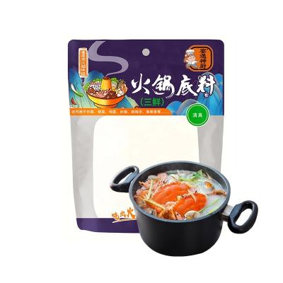 China Cooking Tianchu 200g Hot Sale Ready Made Classic Authentic Chinese Taste Three Fresh Soup Base For Hotpot Base for sale