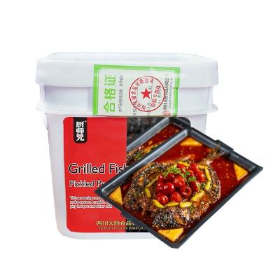 China Pickled 4.5kg Commercial Pickled Peppers Flavor Grilled Fish Seasoning Combination Hot Pot Base Hotpot Condiment Dry Pot Seasoning for sale