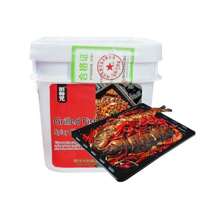 China Pickled Wholesale 4.5kg Spicy Flavor Grilled Fish Seasoning Condiment Spicy Seasoning spicy foods Boiled Fish Seasoning for Food Cooking for sale