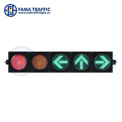 China New Customized PC Plastic Anti-UV Led Light 200mm Full Ball Led Traffic Light With Arrow Light for sale