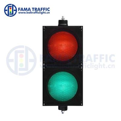 China Plastic PC 200mm 200mm Traffic Light Anti-UV High Flux / High Power RYG Full Ball Traffic Light for sale