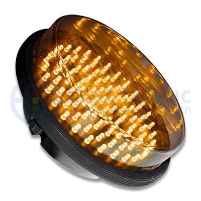 China Plastic Anti-UV Yellow PC Ball LED Traffic Lights Module 200mm for sale