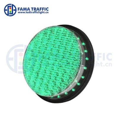 China PC 200mm Plastic Anti-UV Traffic Light Module FAMA Traffic Supply Cobweb Lens Green LED Traffic Light Module for sale