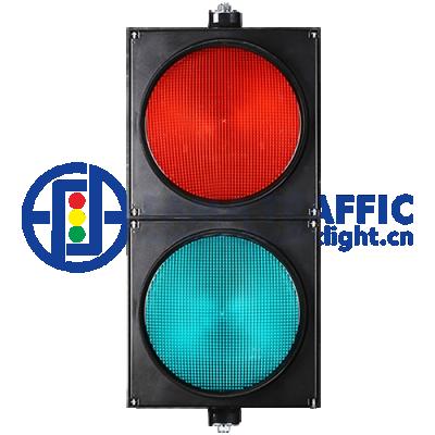 China Plastic PC LED Traffic Light Anti-UV Red Green High Spring 300mm Led Traffic Warning Light For Sale for sale