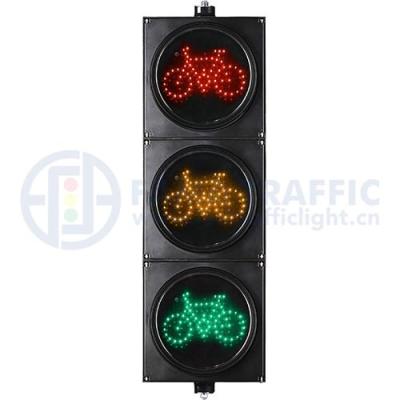 China PC Delivery Plastic Anti-UV Fast Red Yellow Red Green Bicycle LED Traffic Lights Light 300mm Traffic Lights for sale