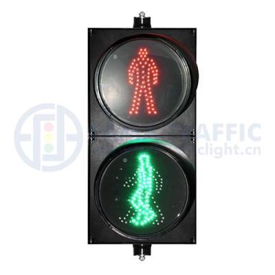 China PC 300mm LED 300mm Pedestrian Traffic Light Plastic Anti-UV Dynamic Light for sale