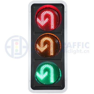 China PC Plastic 400mm LED Traffic Light Traffic Light U-turn Anti-UV Traffic Lights Made in China for sale