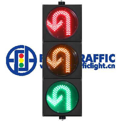 China PC Plastic Anti-UV Traffic Lights Light Led 400mm LED U-turn Traffic Lights Smart Light Lights for sale