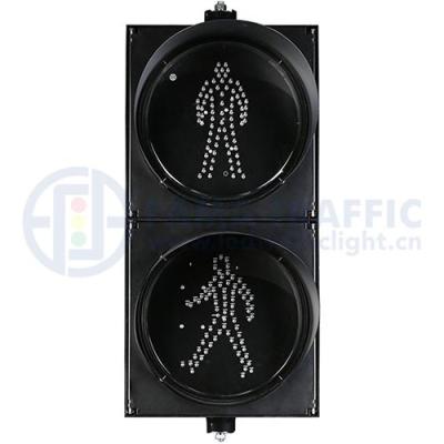 China PC Plastic Anti-UV High Flux 400mm Pedestrian Signal Lights Red And Green Pedestrian Signal Head for sale