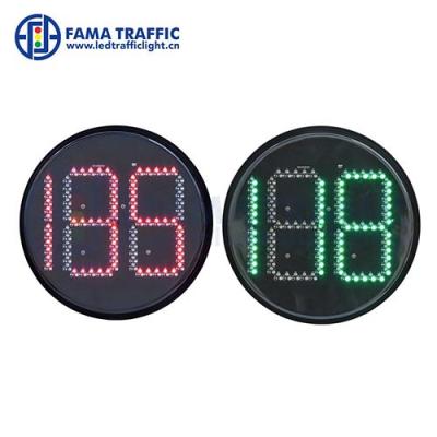 China PC Two Plastic Anti-UV And LED Traffic Light 300mm Two-color Half-digit Countdown Meter for sale