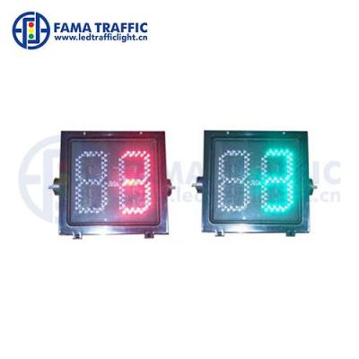 China PC Plastic Countdown Meter 400mm Two-color Anti-UV Two-color Anti-UV Traffic Light Signal Light Green Red Green Countdown Timer for sale