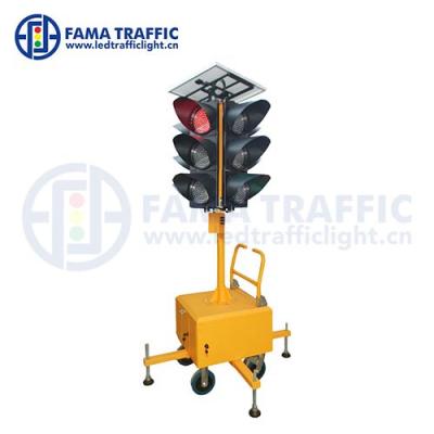 China Plastic PC LED Anti-UV Solar Traffic Light 16 Years High Quality Portable Solar LED Traffic Light Factory for sale