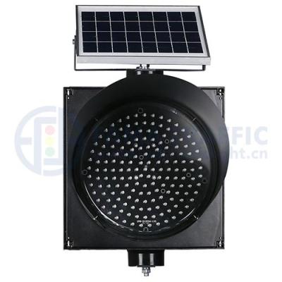 China Best Price 300mm LED Traffic Light Plastic Anti-UV Plastic Yellow Flashing Solar Powered Warning Light PC FAMA Traffic Lights for sale