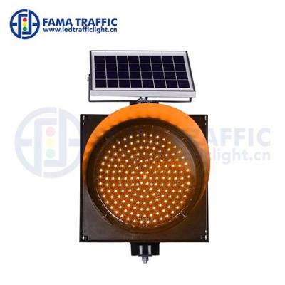 China PC Plastic Anti-UV Solar Yellow 300mm Flashing Light for sale