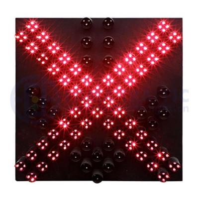 China PC 400mm UV Resistant Red Cross And Arrow Signal Lights Waltz-Hesitation Green Light Red Green Light for sale