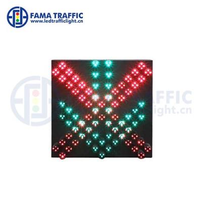 China UV Resistant PC 400*400mm Pixels Cluster Red Cross And Green Arrow Traffic Lights Lights for sale