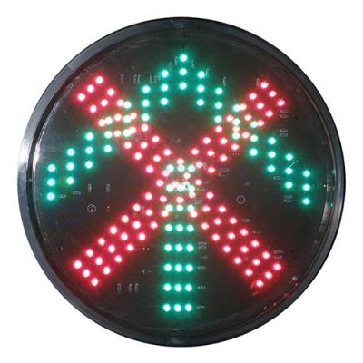 China UV Resistant 300mm PC Led Red Cross 12/24V Green Arrow Led Traffic Lights Lights for sale