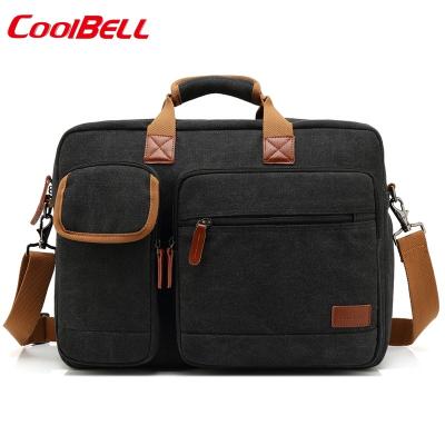 China High quality canvas waterproof travel 15.6 inch notebook bag maletinpara portatil nylon shockproof business laptop bag briefcase for sale