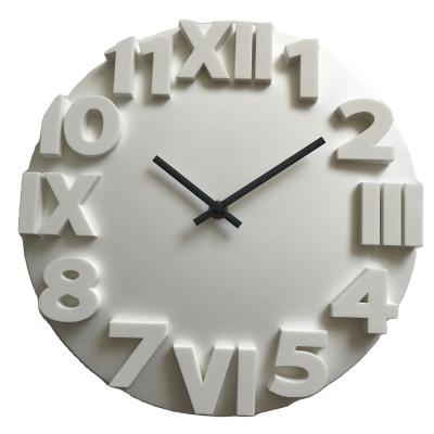 China GIVE INSTRUCTIONS 12 Inch Plastic 3D Wall Clock Clock for sale