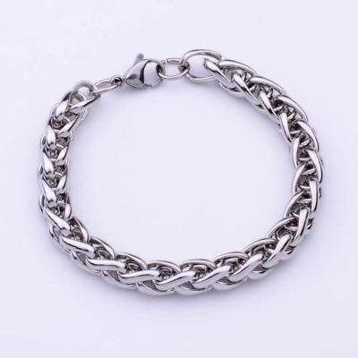 China Punk Titanium Steel Bracelet Braided Fashion Stainless Steel Bracelet for sale