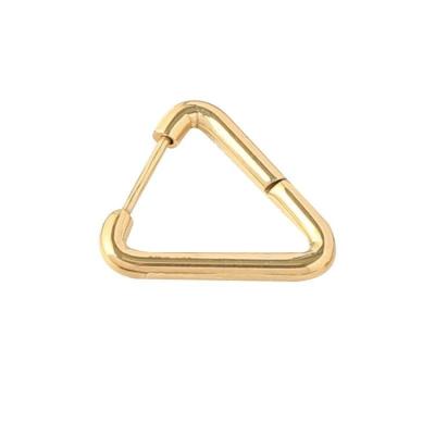 China Punk Titanium Steel Earrings Hand Polished Geometric Triangle Earrings Simple Stainless Steel Jewelry for sale