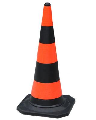 China PE Super Black Flexibility Base Traffic Cone 1000mm 100cm 6kgs With Good Price for sale