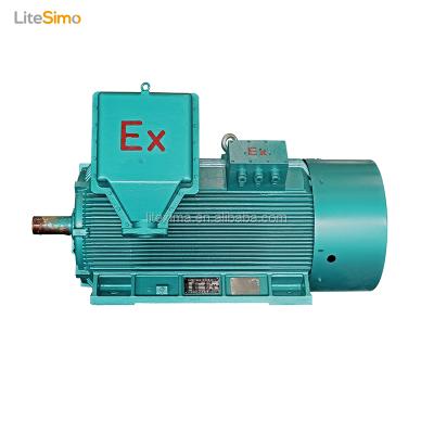 China Factory price alpak induction motor 55kw electric motor totally enclosed ac motor with best quality YBE2-280M-6 for sale