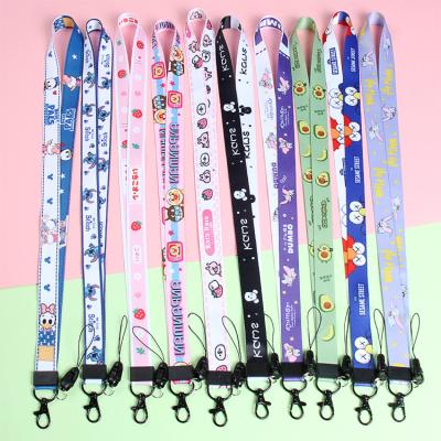 China Promotion/Advertising/Promotional Custom Printed Gift/Decoration Neck Polyester Lanyard For PVC Card Holder With Phone Holder Free Sample for sale