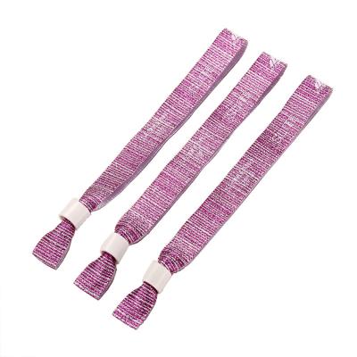 China Polyester Factory Customization Custom Personalized Wedding Polyester Fabric Wristband For Party for sale