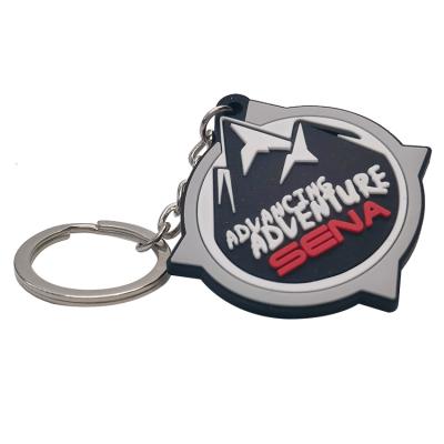 China Promotional Custom Key Holder Advertising PVC Anime Chain Soft Tag With Metal Ring for sale