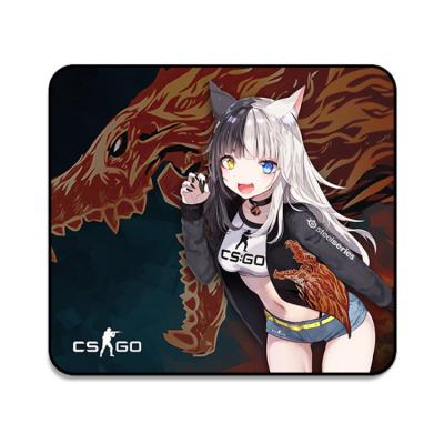 China Thick Bottom Anti Slip Foam Mousepad Desktop Extended Pad Large Gaming Rubber Mousepad With Smooth Cloth For Work And Game for sale