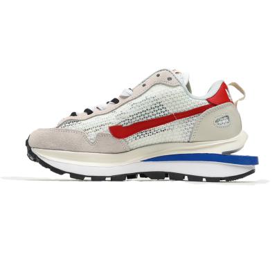 China Cushioning Red And Blue Sports Tour Luxury Casual Fur Embellished Running Shoes for sale