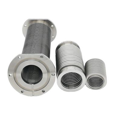 China Vacuum Use Equal Stainless Steel Tube Flexible Metal Pneumatic Bellows kf50 Edge Welded Bellows for sale