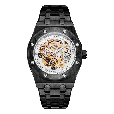 China Water Resistant Custom Logo Hot Selling Skeleton Automatic Luxury Mechanical Men Watch for sale