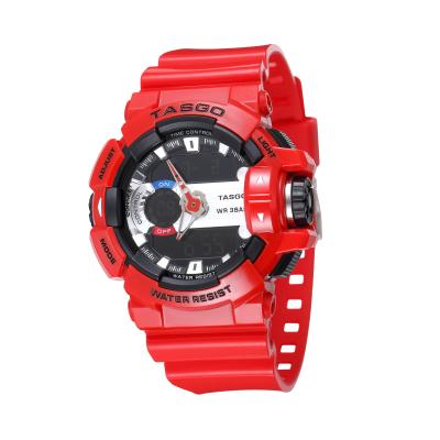 China T104 automatic date fashion popular sports watch multifunctional waterproof watch quartz digital analog watch customizable for sale