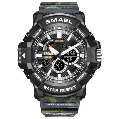 China Full Smael 1809 Calendar Brand Army Military Waterproof Double Wristwatches Male Digital High Quality Sport Watches Relogio Masculino for sale