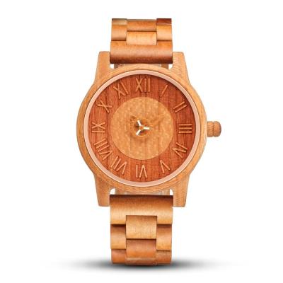 China Custom Chronograph Shifenmei S5557 OEM Logo Watch Mens Wood Watch Wooden Case Quartz Movement Watch for sale