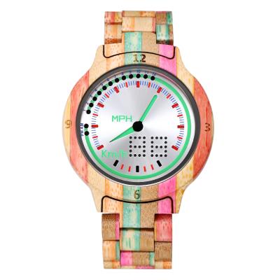 China OEM unisex wood watch shifenmei S5611 wood watch own logo led digital watch bamboo for sale