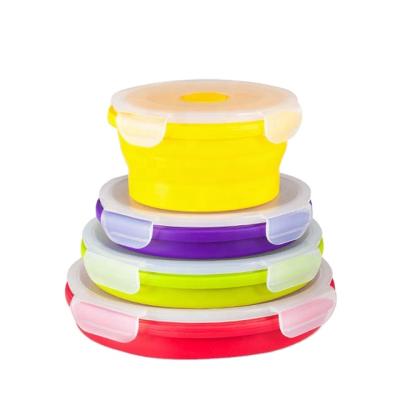 China Personalized Viable Silicone Food Bowl For Outlet For Adult Silicone Folding Food Bowl for sale