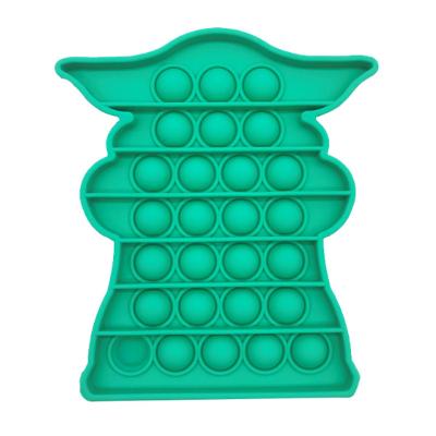 China Paying Silicone Stress Reliever Stir Push Funny Color Puzzle Bubble Sensory Toy for sale